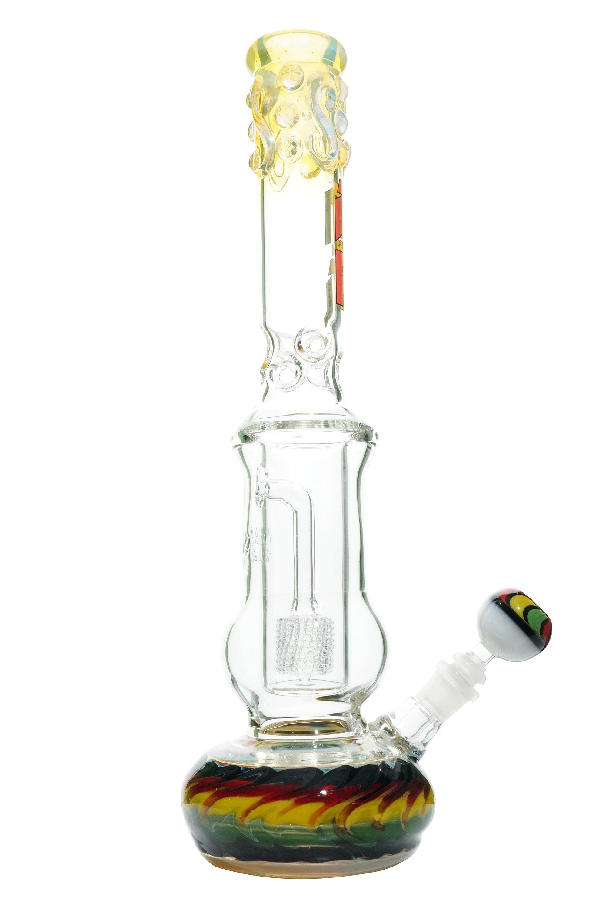 M&M Tech M703 16" 50MM Fumed Round Base Chandelier Perc