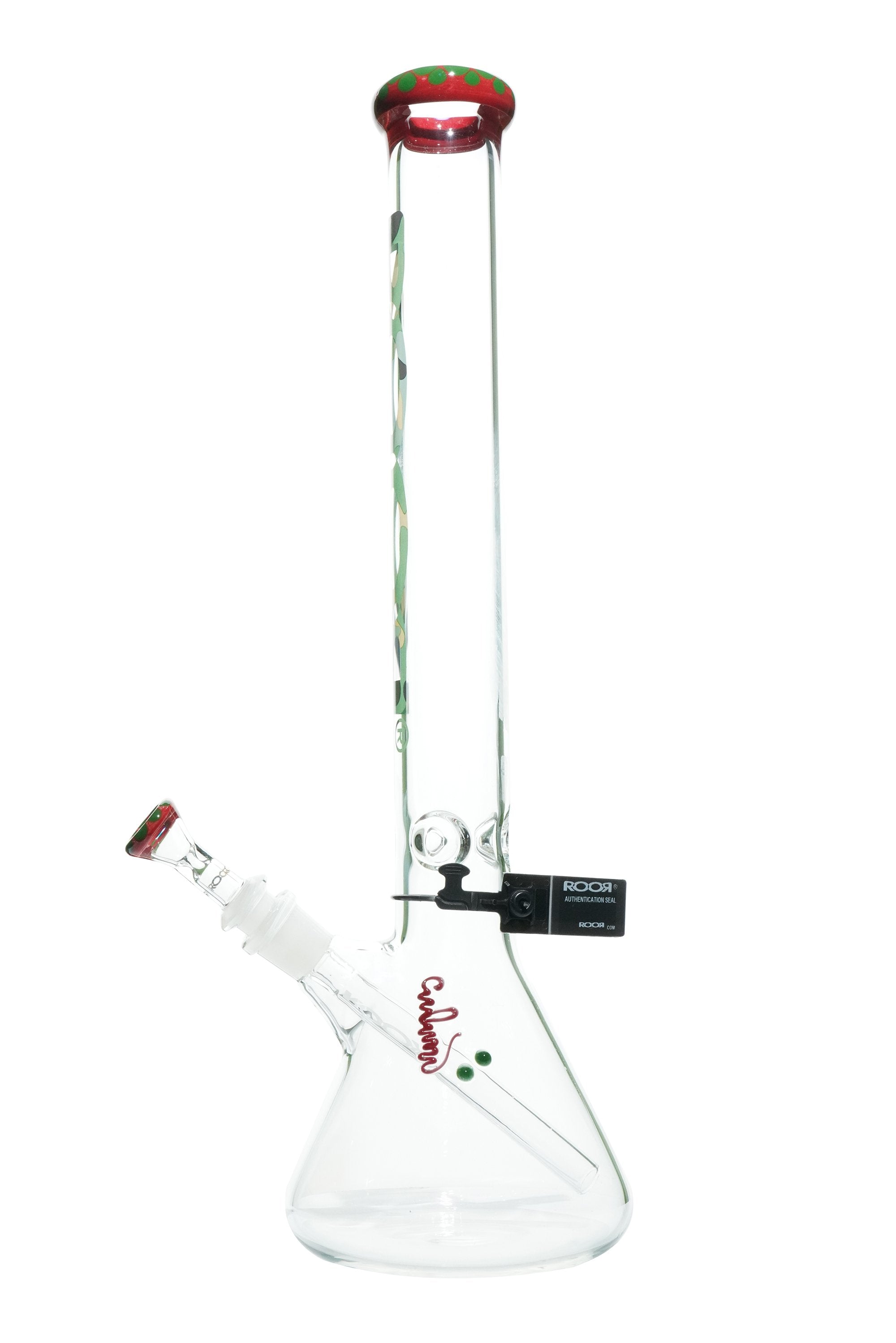 ROOR Red Spotted Green Lip / Camo Label 18"