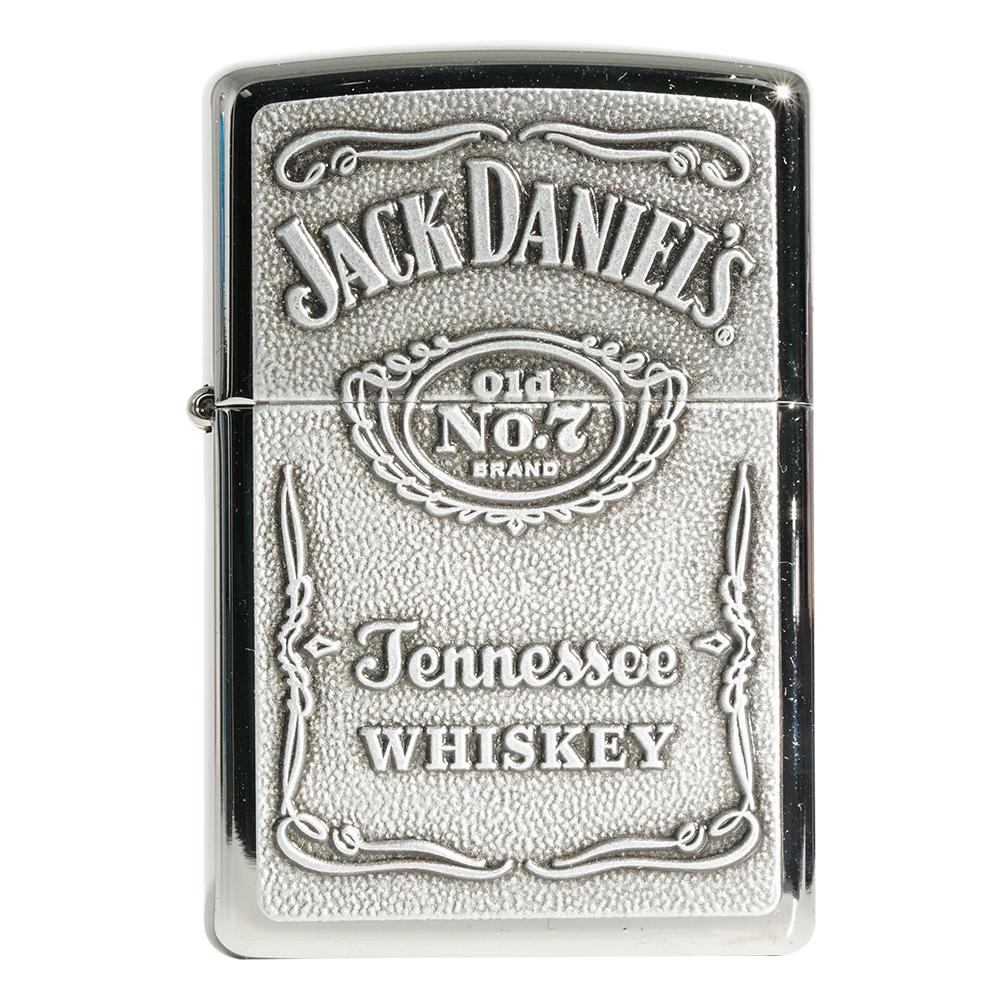 Zippo Jack Daniels Classic Emblem Silver