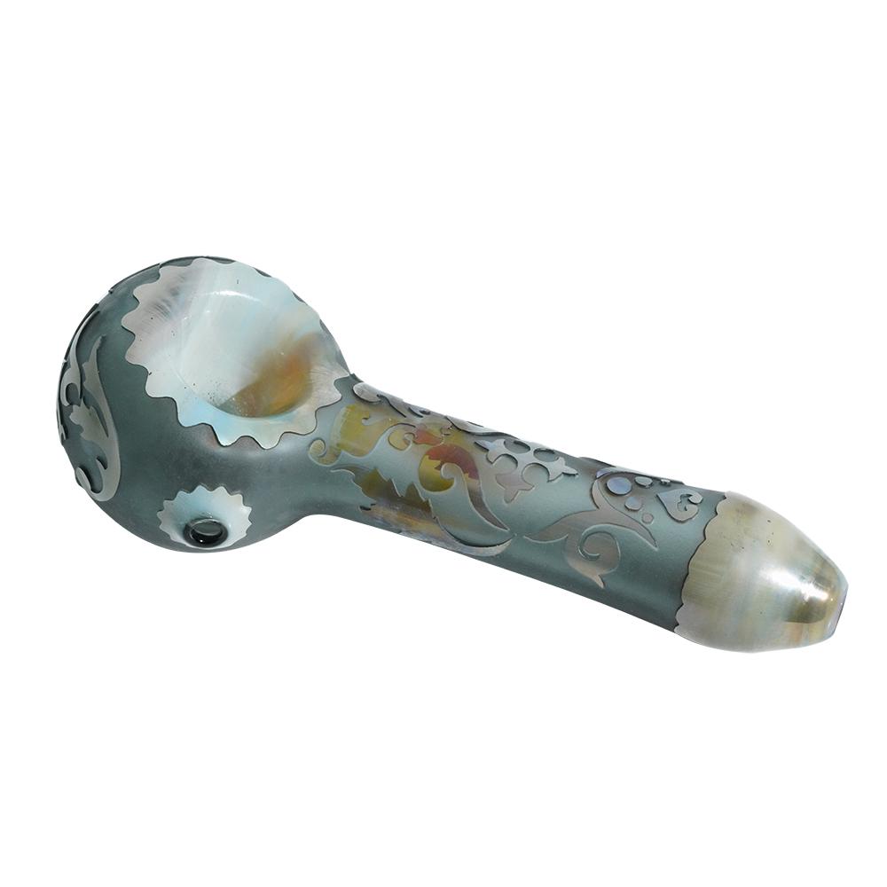 Liberty Glass Mini Fumer Spoon Design 6 1115